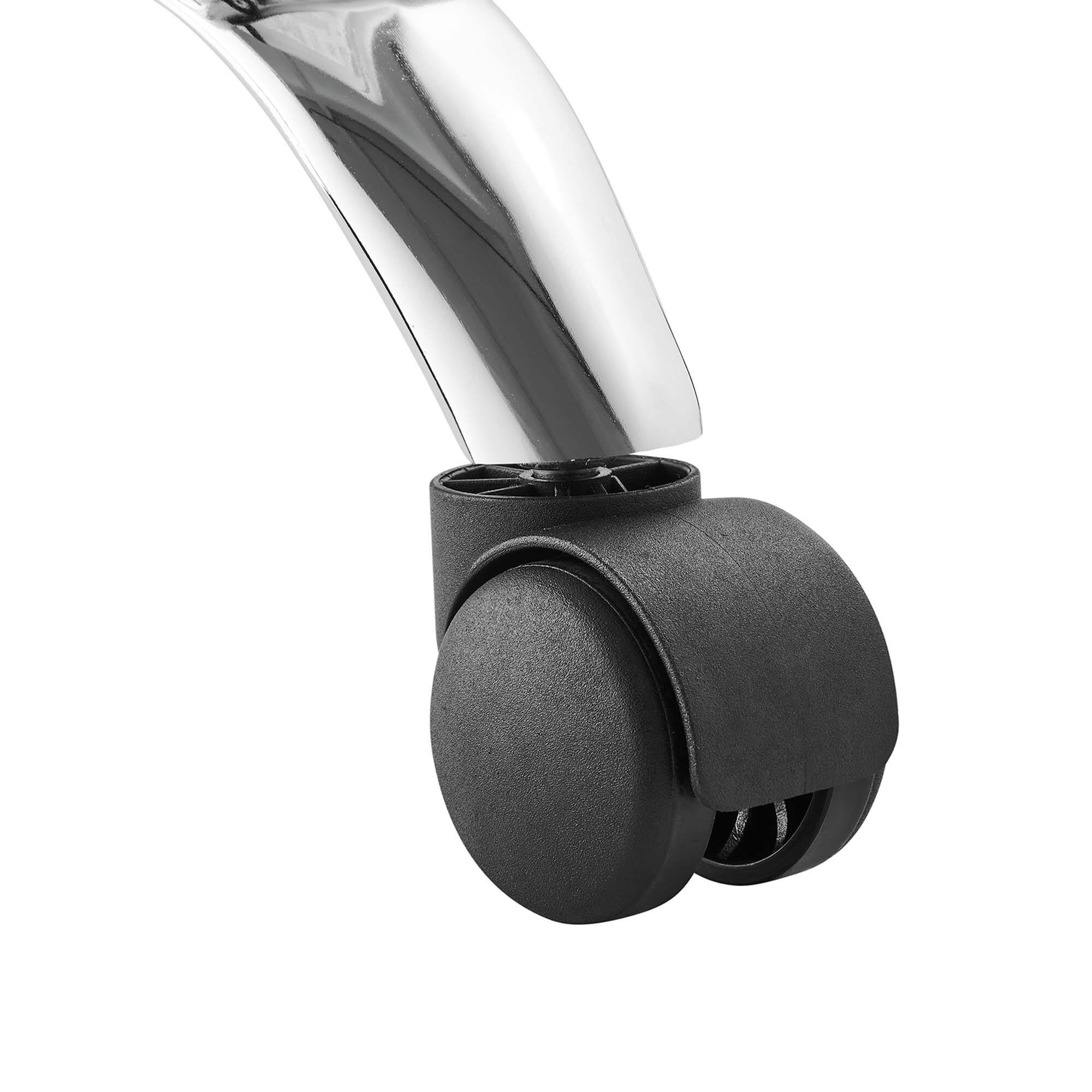 Alt View 5. Modway - Prim Armless Vegan Leather Drafting Chair by Modway - Silver Gray.