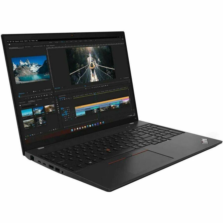 Alt View 1. Lenovo - Lenovo ThinkPad T16 Gen 2 21K70006US 16" Notebook - WUXGA - AMD Ryzen 5 PRO 7540U - 16 GB - 256 GB SSD - English Keyboar - Thunder Black.