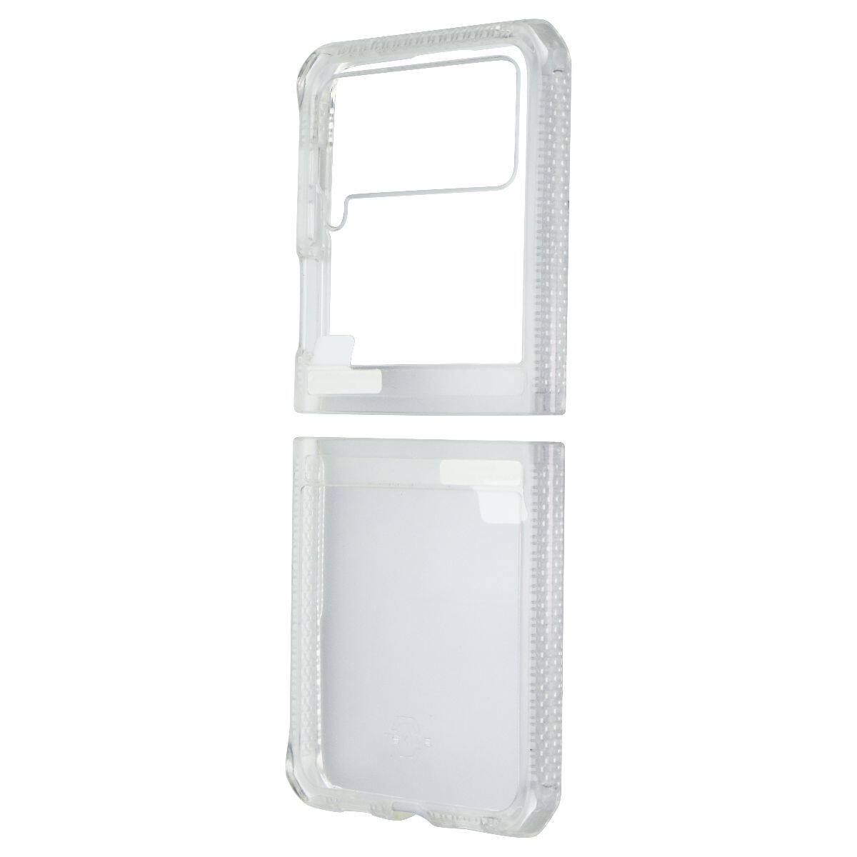 Front. Itskins - ITSKINS Hybrid R Series Case for Samsung Galaxy Z Flip3 5G - Clear - Clear.