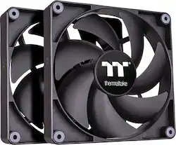 Thermaltake - CT120 PC Cooling Fan (2-Pack) - Black - Front_Zoom