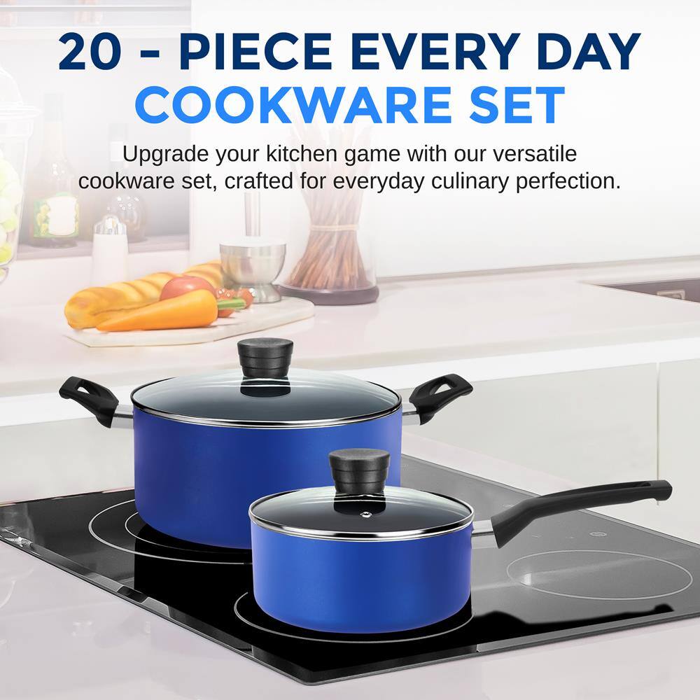 20 - PIECE EVERY DAY COOKWARE SET

Upgrade your kitchen game with our versatile cookware set, crafted for everyday culinary perfection.