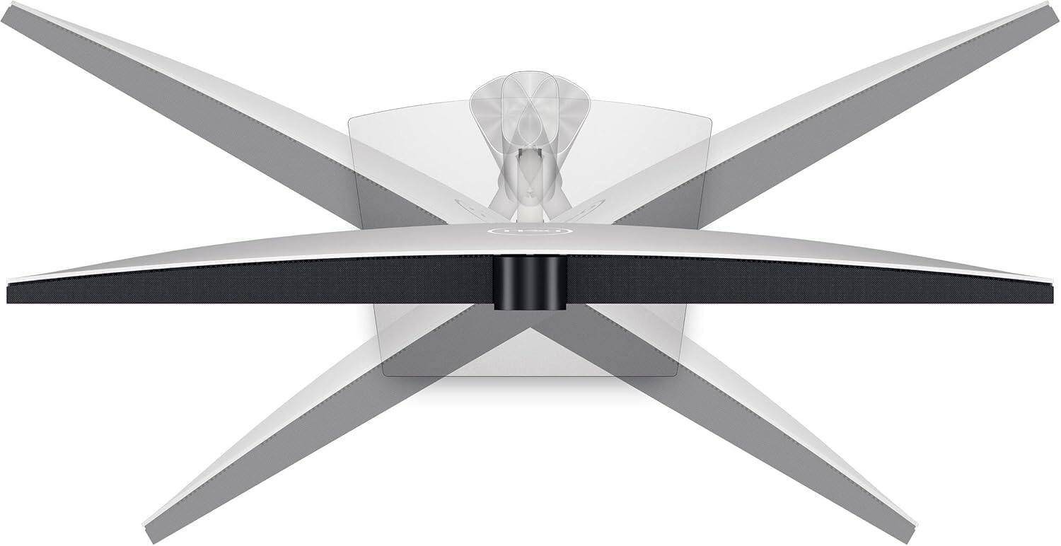 Alt View 3. Dell - Dell 32" 4K UHD IPS Video Conferencing Monitor, Built-in Speakers, VESA Mount, DisplayPort & DKZ Hub, Black/Silver Color - Black/Silver.