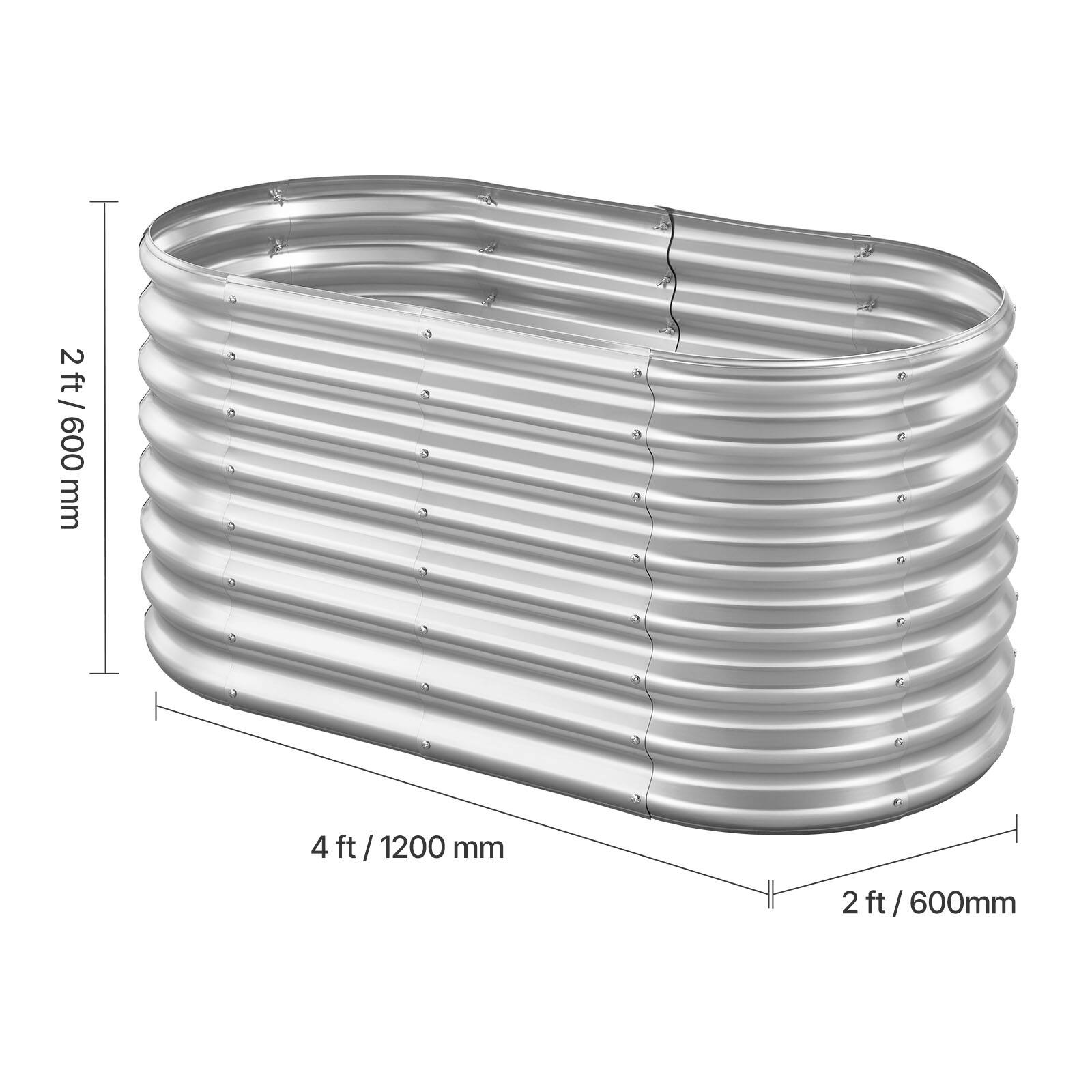 2 ft / 600 mm  
4 ft / 1200 mm  
2 ft / 600 mm