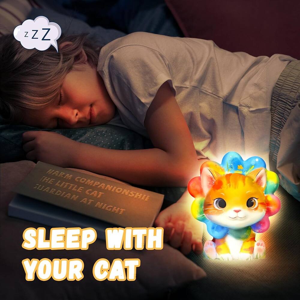 Sure, here is the corrected and grouped text from the image:

---

**Z Z Z**

**THE NARM GUARDIAN LITTLE COMPANIONSHIP CAT AT NIGHT**

**SLEEP WITH YOUR CAT**

---