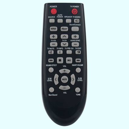 - POWER
- AUTO
- SOURCE
- POWER
- SPEAKER
- TV SOURCE
- SoundConnect
- Ahynet*
- REPEAT
- TV VOL
- TV CH
- TV MUTE
- TV INFO
- TV PRE-CH
- TV EXIT
- TV POWER
- AUDIO SYNC
- SOUND EFFECT
- VOL
- SMART VOLUME
- S/W LEVEL
- MUTE
- S/W LEVEL
- Surr.Sound
- VOL
- TONE