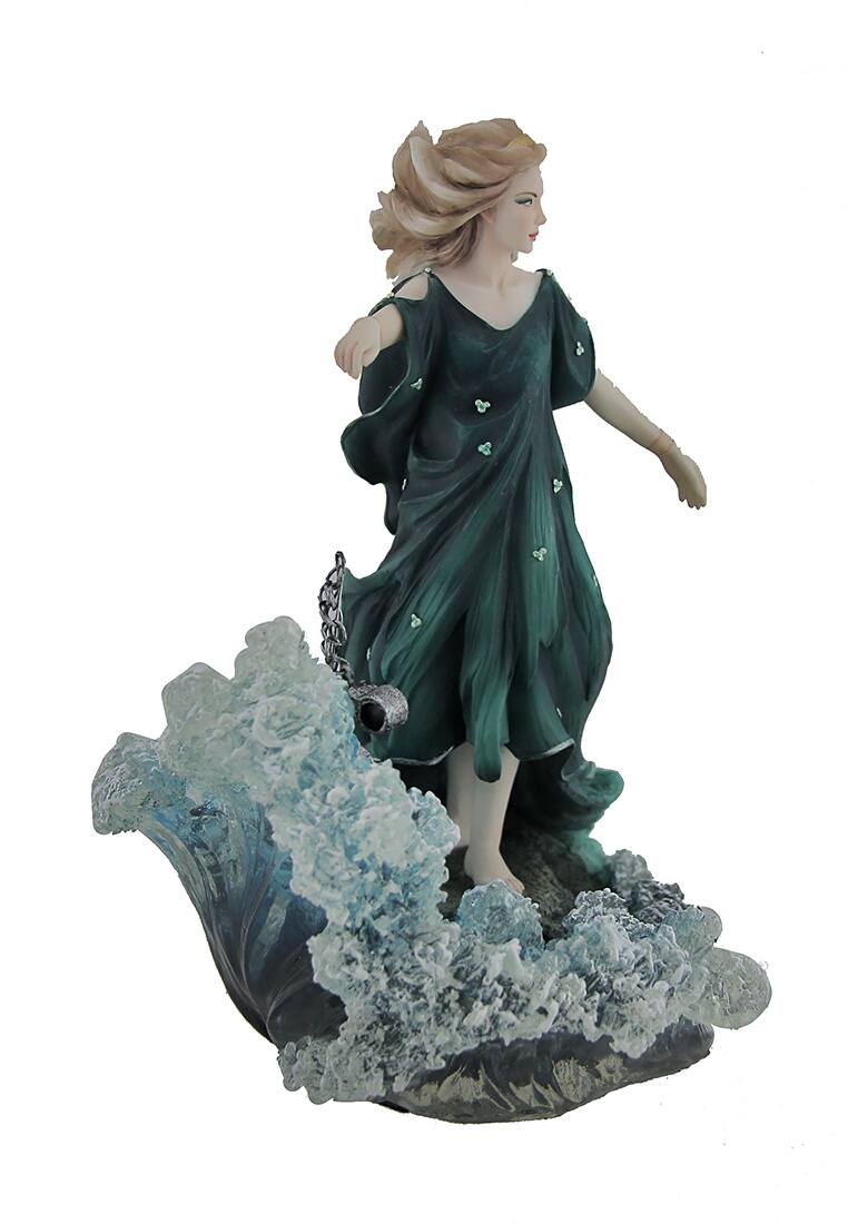 Alt View 1. Veronese Design - Dechainee By Melanie Delon Rebellious Woman In Green Statue - Green.