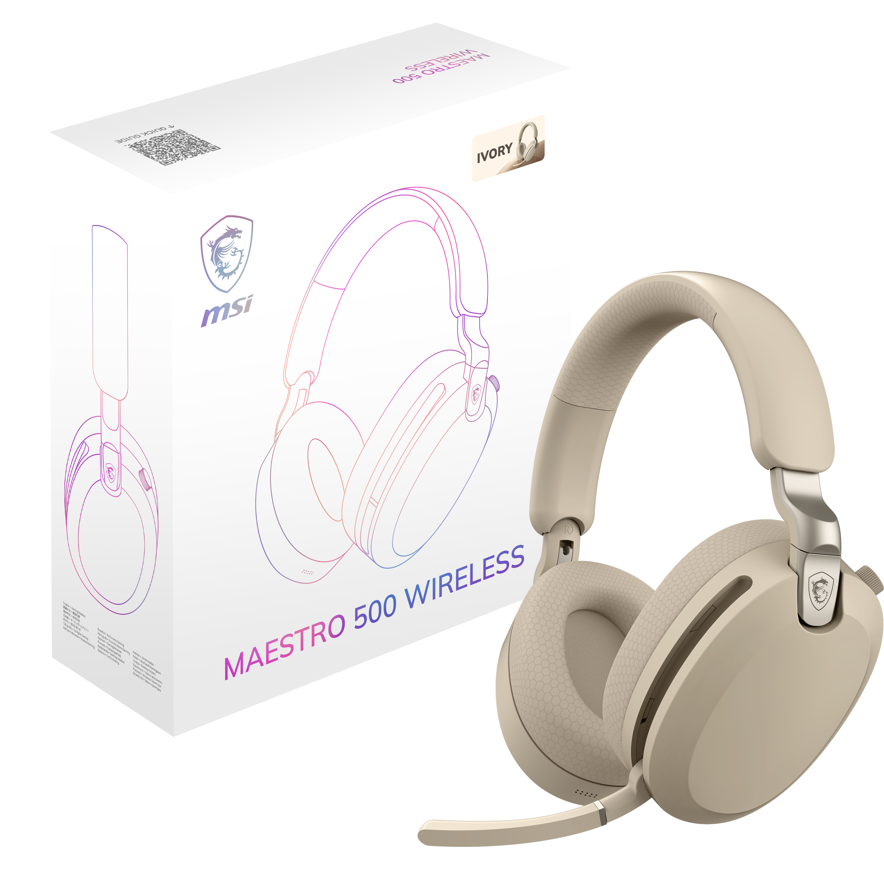 500 WIRELESS  
+ QUICK GUIDE  
IVORY  
msi  
MAESTRO 500 WIRELESS