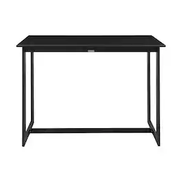 Armen Living - Cayman Outdoor Patio Bar Height Dining Table in Aluminum - Black