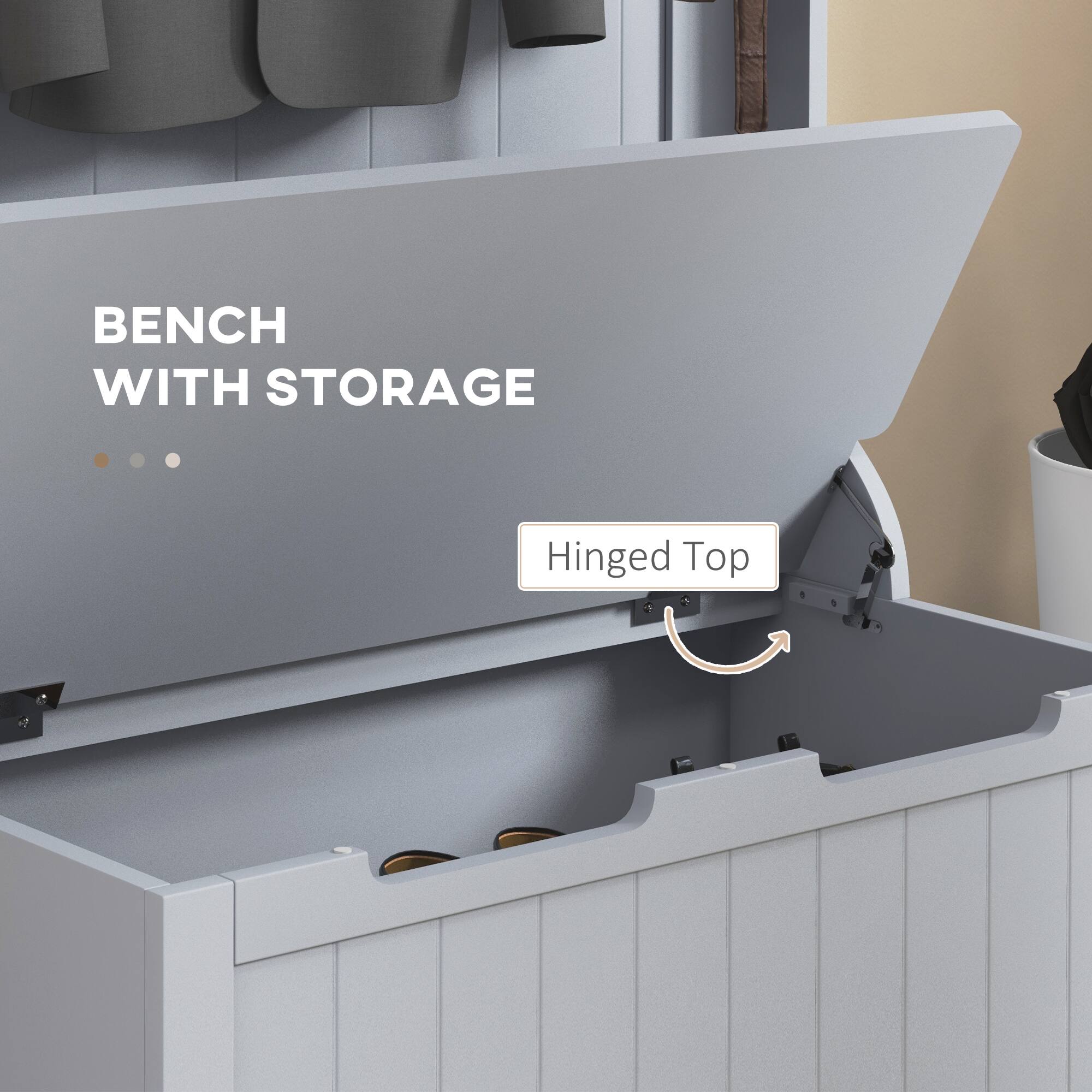 BENCH WITH STORAGE
Hinged Top