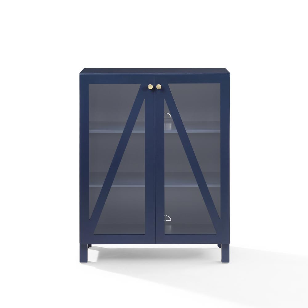 Alt View 4. Crosley Furniture - Cassai Stackable Kitchen Storage Pantry - Navy.