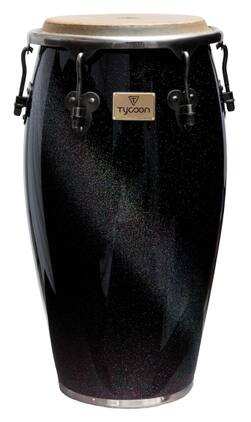 Tycoon Percussion - 11.75" Conga, 30" Tall Siam Oak Shell, Water Buffalo Head, 3/8" Tuning Lugs, Includes Stand & Accessories