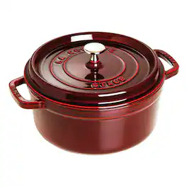 Staub - Cast Iron 4-qt Round Cocotte - Grenadine