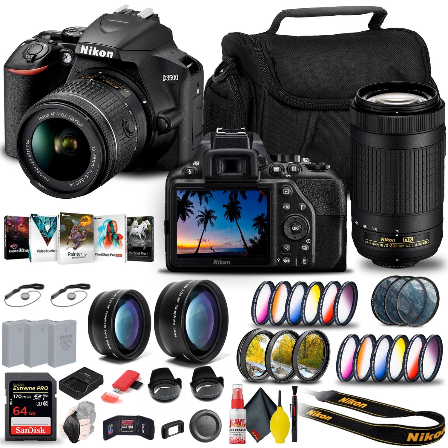 Nikon D3500 AF-P DX NIKKOR 18-55mm 1:3.5-5.6G VR  
Nikon AF-P DX NIKKOR 70-300mm 1:4-5.6E ED VR  
Nikon EN-EL14a Battery  
Nikon BP-511a Battery  
Nikon EN-EL14a Battery Charger  
Nikon BP-511a Battery Charger  
Nikon USB Cable  
Nikon USB Cable  
Nikon USB Cable  
Nikon USB Cable  
Nikon USB Cable  
Nikon USB Cable  
Nikon USB Cable  
Nikon USB Cable  
Nikon USB Cable  
Nikon USB Cable  
Nikon USB Cable  
Nikon USB Cable  
Nikon USB Cable  
Nikon USB Cable  
Nikon USB Cable  
Nikon USB Cable  
Nikon USB Cable  
Nikon USB Cable  
Nikon USB Cable  
Nikon USB Cable  
Nikon USB Cable  
Nikon USB Cable  
Nikon USB Cable  
Nikon USB Cable  
Nikon USB Cable  
Nikon USB Cable  
Nikon USB Cable  
Nikon USB Cable  
Nikon USB Cable  
Nikon USB Cable  
N