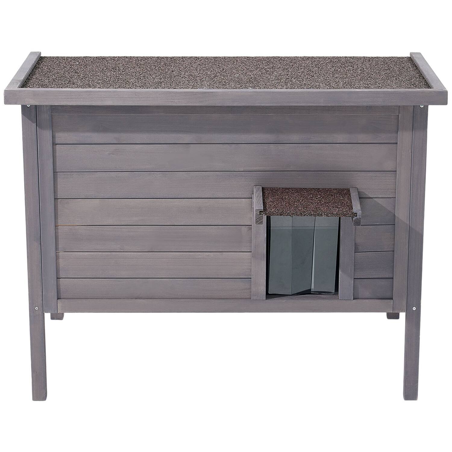 Alt View 6. Boyel Living - Heated Cat House Insulated Outdoor Indoor Pet Shelter Weatherproof.