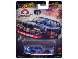Mazda RX-3 Wagon #23 "Mad Mike" with Graphics "Ronin Run II" Series Diecast Model Car by Hot Wheels - Blue