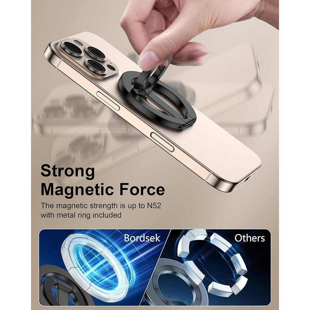 Strong Magnetic Force  
The magnetic strength is up to N52 with metal ring included  

Bordsek  
Others