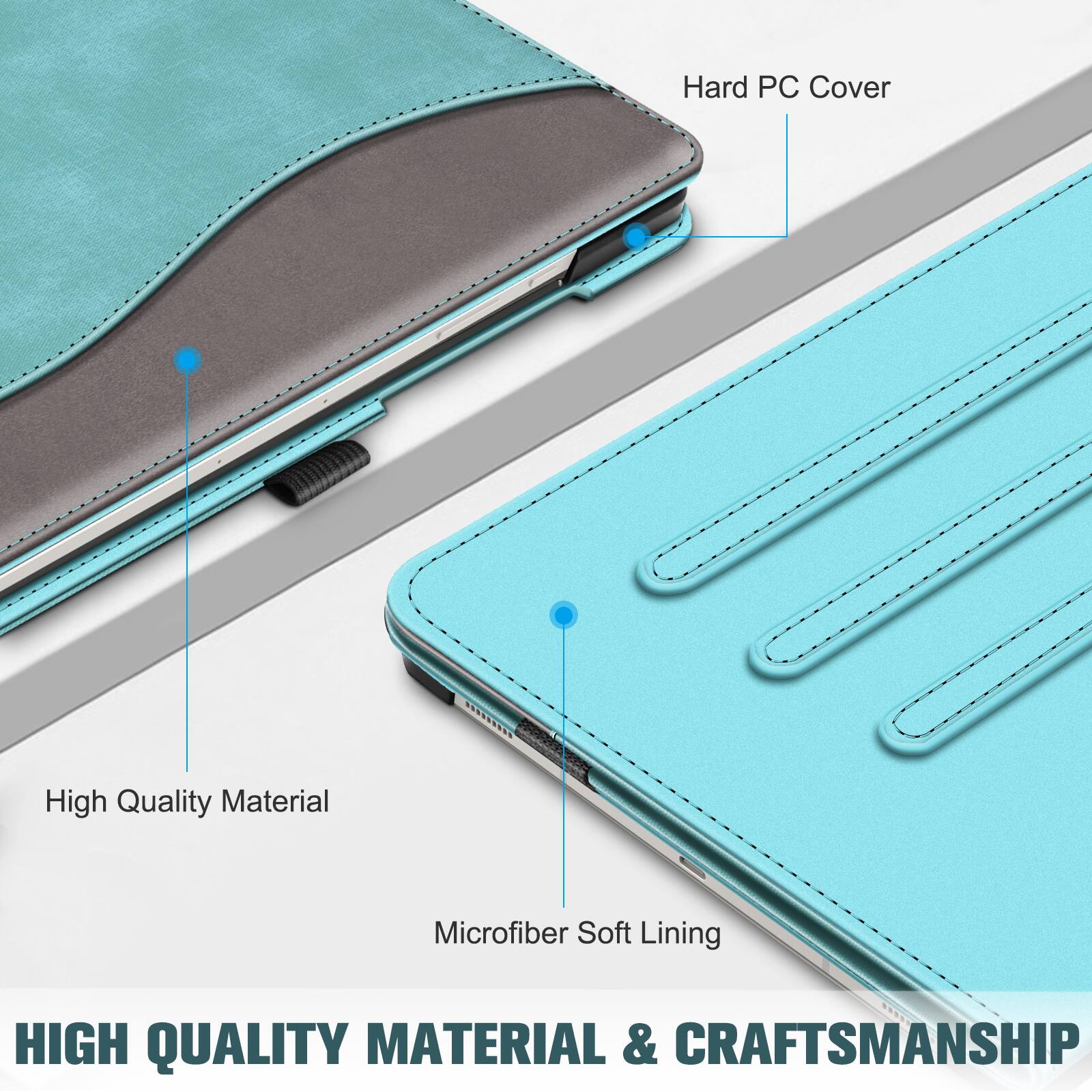 Hard PC Cover  
High Quality Material  
Microfiber Soft Lining  
HIGH QUALITY MATERIAL & CRAFTSMANSHIP