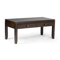 Simpli Home - Cosmopolitan Coffee Table - Mahogany Brown - Front_Zoom