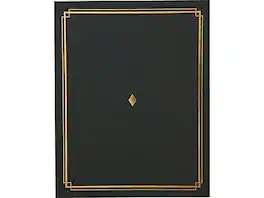 Gartner Studios - Certificate Holders, 8.5" x 11", 6/Pack - Black/Gold