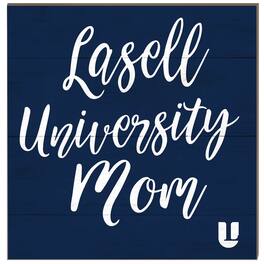 Jardine - Lasell Lasers 10'' x 10'' Mom Plaque - Navy