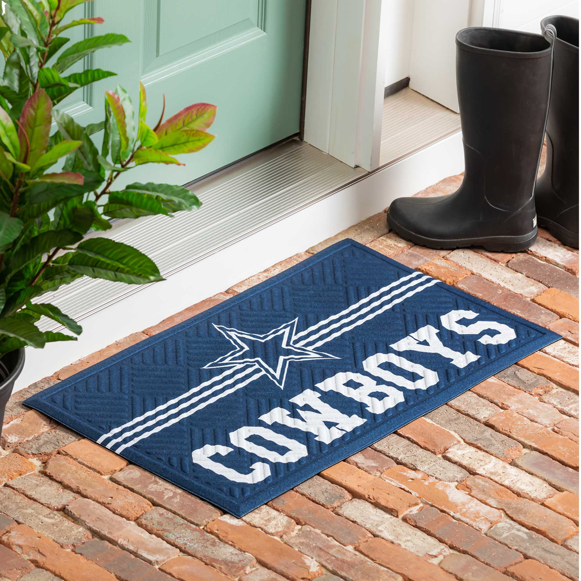 Alt View 2. Evergreen Enterprises - Dallas Cowboys Embossed Door Mat - Multicolor.