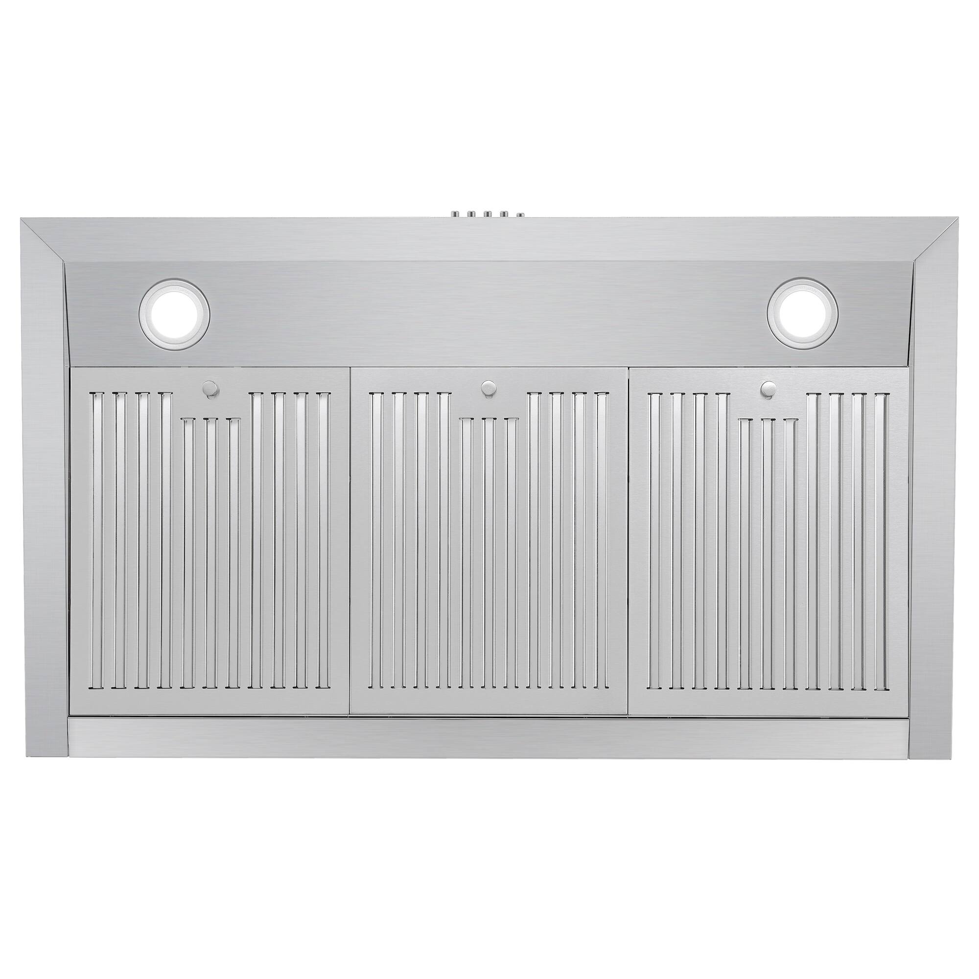 Alt View 4. COSMO - UC36 36 in. Haven Collection 380 CFM Ducted Under Cabinet Range Hood, LED Lights, Button Controls - Stainless Steel.