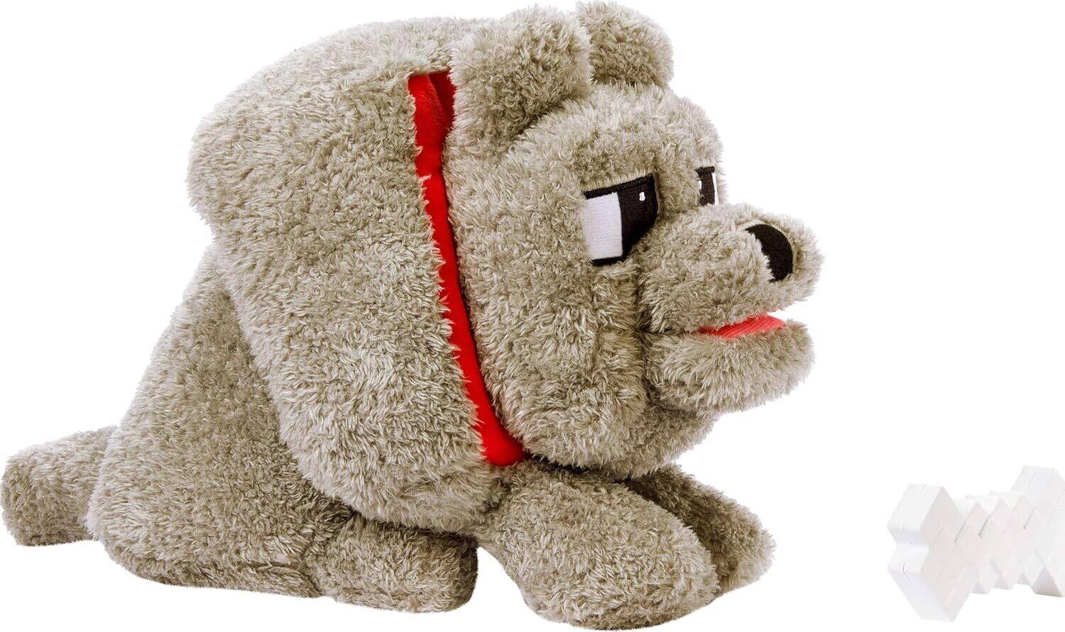 Alt View 2. Mattel - Mattel - A Minecraft Movie Food Mode Dennis the Wolf Plush   - COLLECTIBLES - Mattel.