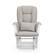 Alt View 15. Storkcraft - Tuscany Glider and Ottoman - White/Taupe Swirl.