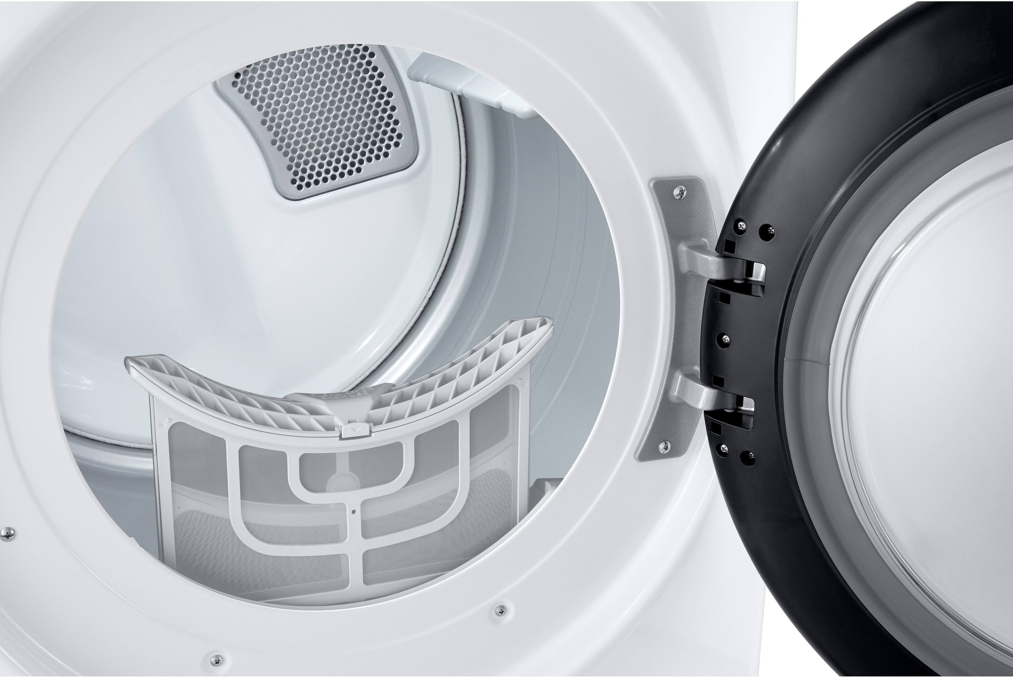 Alt View 10. LG - 7.4 Cu. Ft. Ultra Large Stackable Smart Gas Dryer with AI Sensor Dry and LoDecibel Quiet Operation - White.