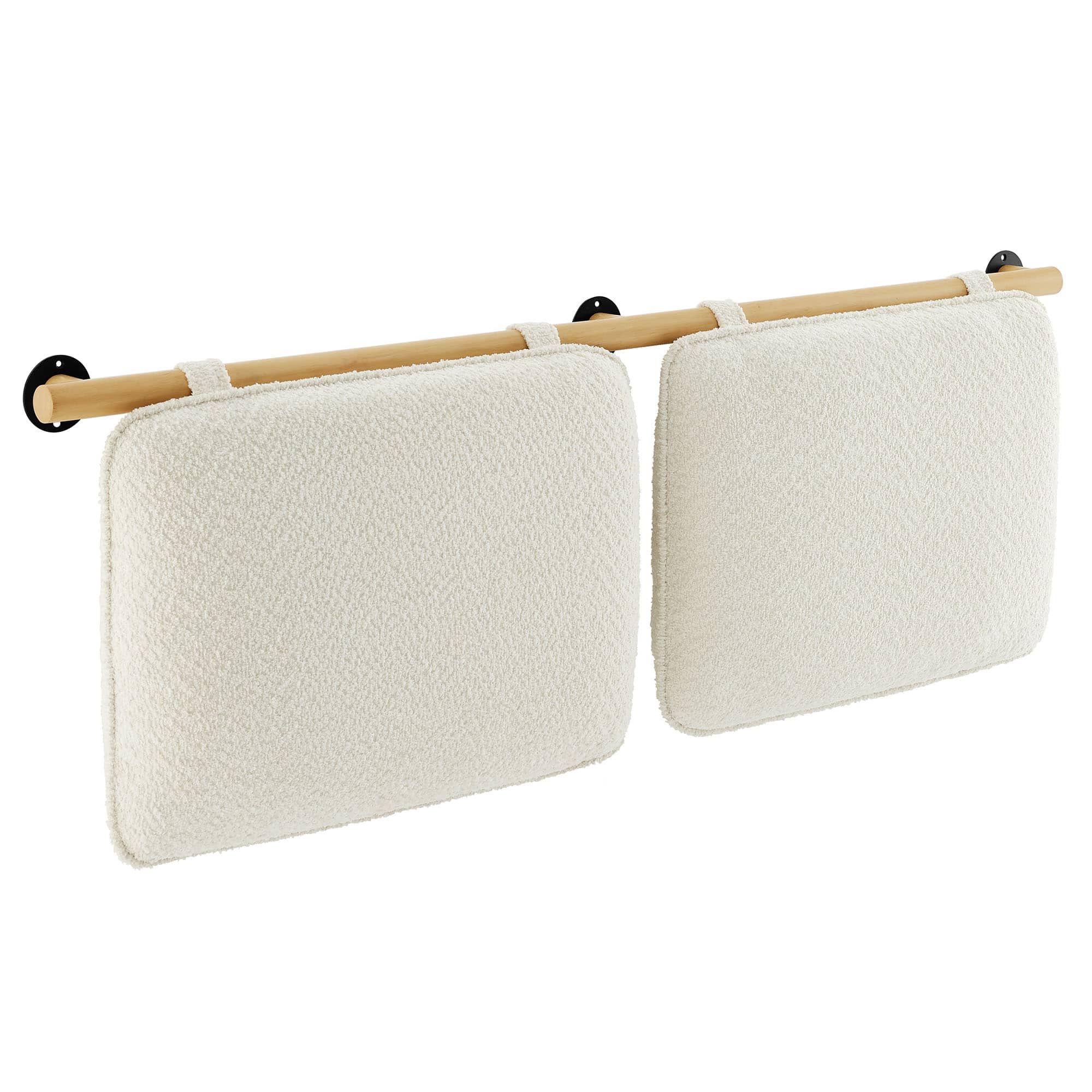 Anela Wall-Mounted Chenille Upholstered King Size Headboard by Modway - Brown