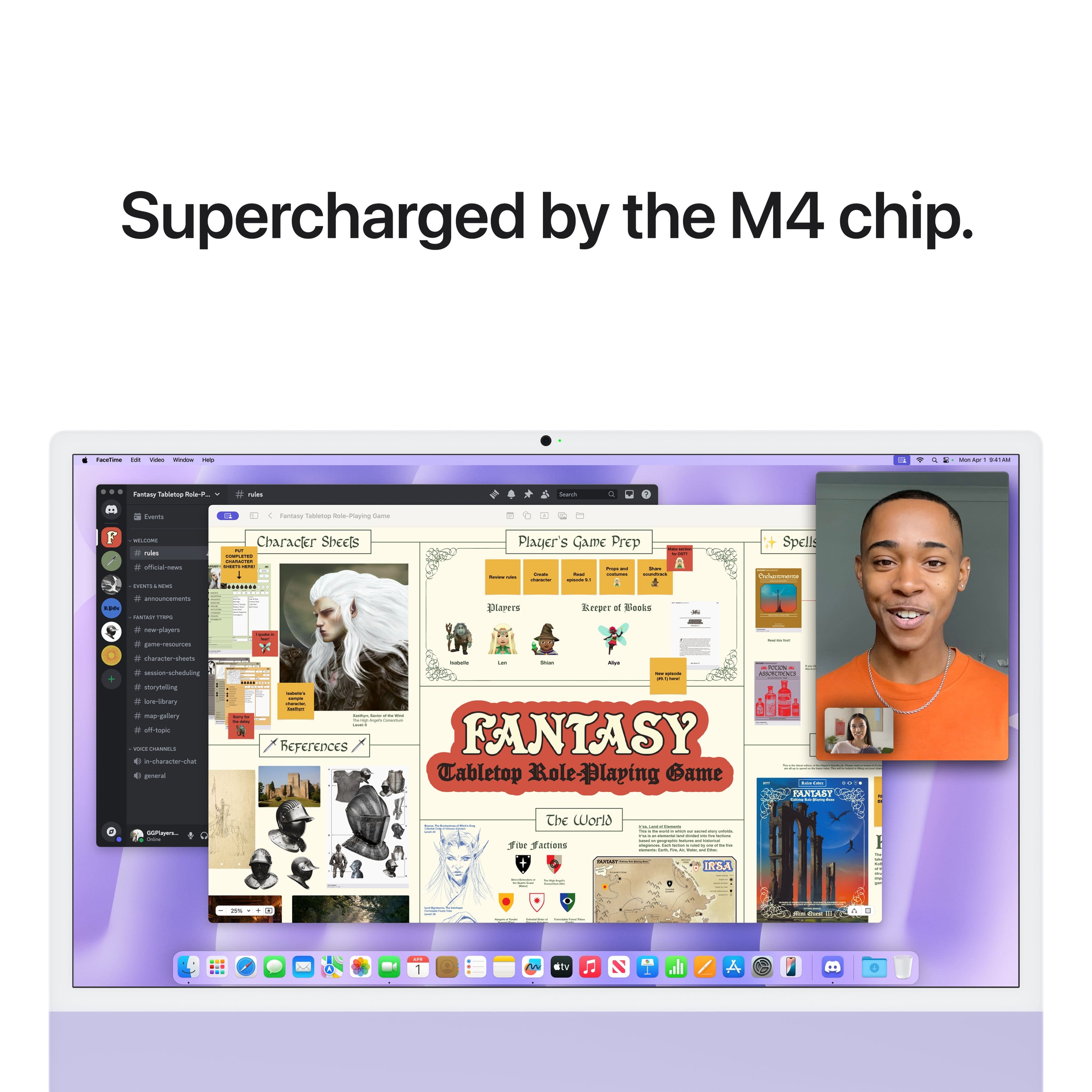 Supercharged by the M4 chip. Fantasy: A Tabletop Role-Playing Game. Player's Game Prep Spells. References.