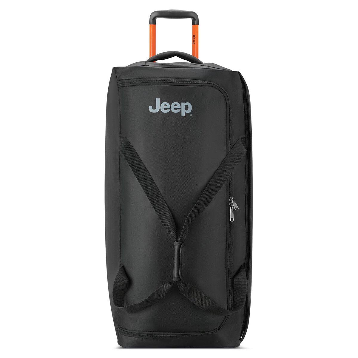 Front. Delsey - Jeep JS009D 31" Rolling Duffle Bag - Black.