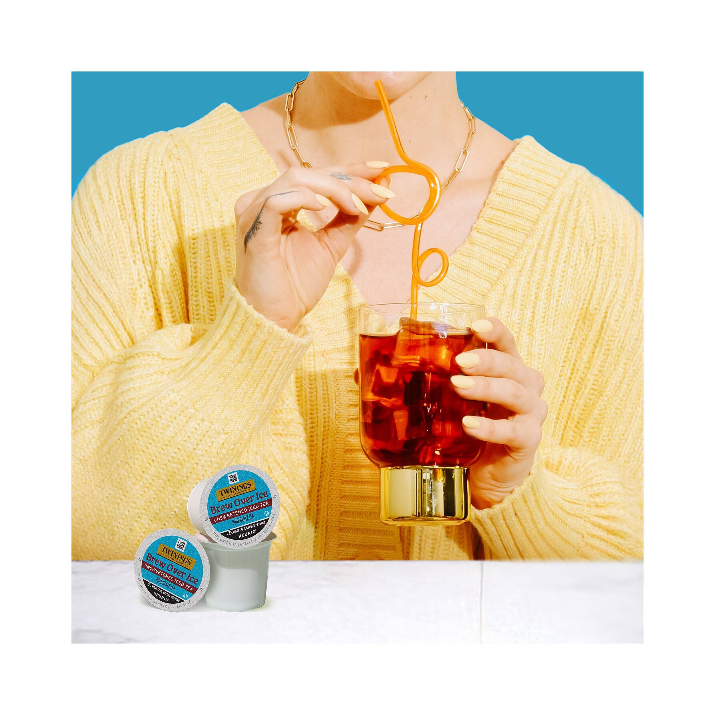 2 TWININGS Brew Over Ice Unsweetened Iced Tea - Pea -ian no N - a van RU - Brew TWININGS Over 1 M1 A Over Ice Ice d.