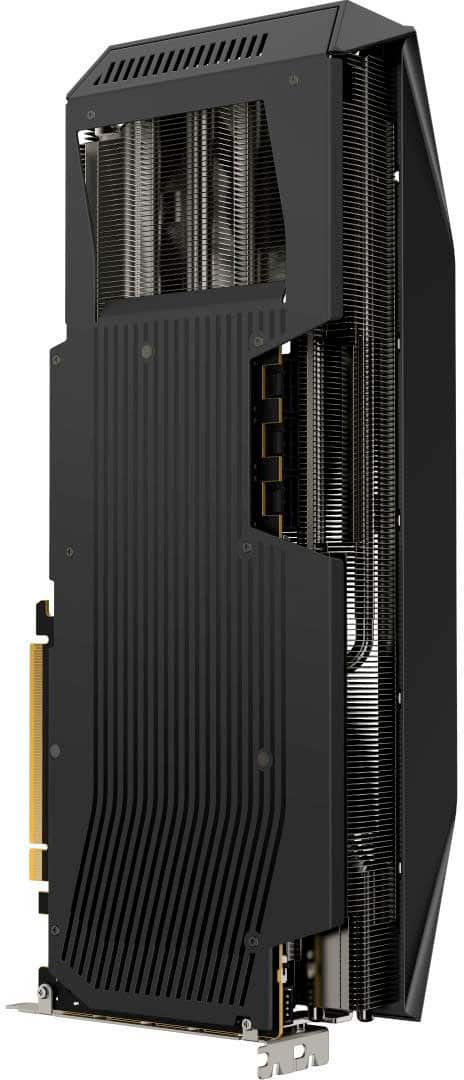 Back. XFX - Mercury AMD Radeon RX 9070XT OC Magnetic Air Edition 16GB GDDR6 PCI Express 5.0 Gaming Graphics Card with RGB - Black.