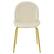 Alt View 6. Costway - Set of 2 Velvet Accent Chairs Dining Side Chairs w/Gold Metal Legs - Beige.