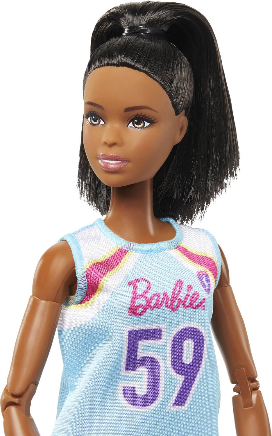 Alt View 4. Mattel - Barbie Careers Made to Move Basketball Player Doll & Accessories, Brunette   - Collectibles - Multicolor.