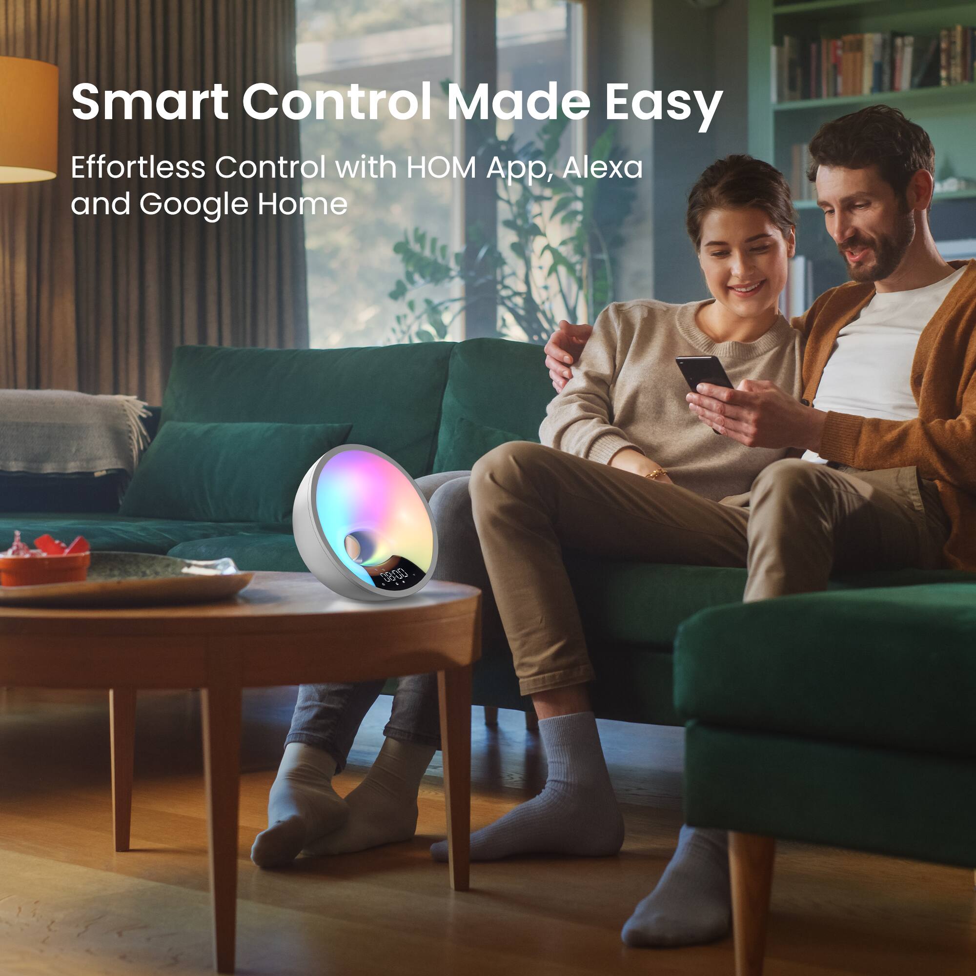 Smart Control Made Easy  
Effortless Control with HOM App, Alexa and Google Home
