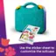 Use the sticker sheet to customize the suitcase.
