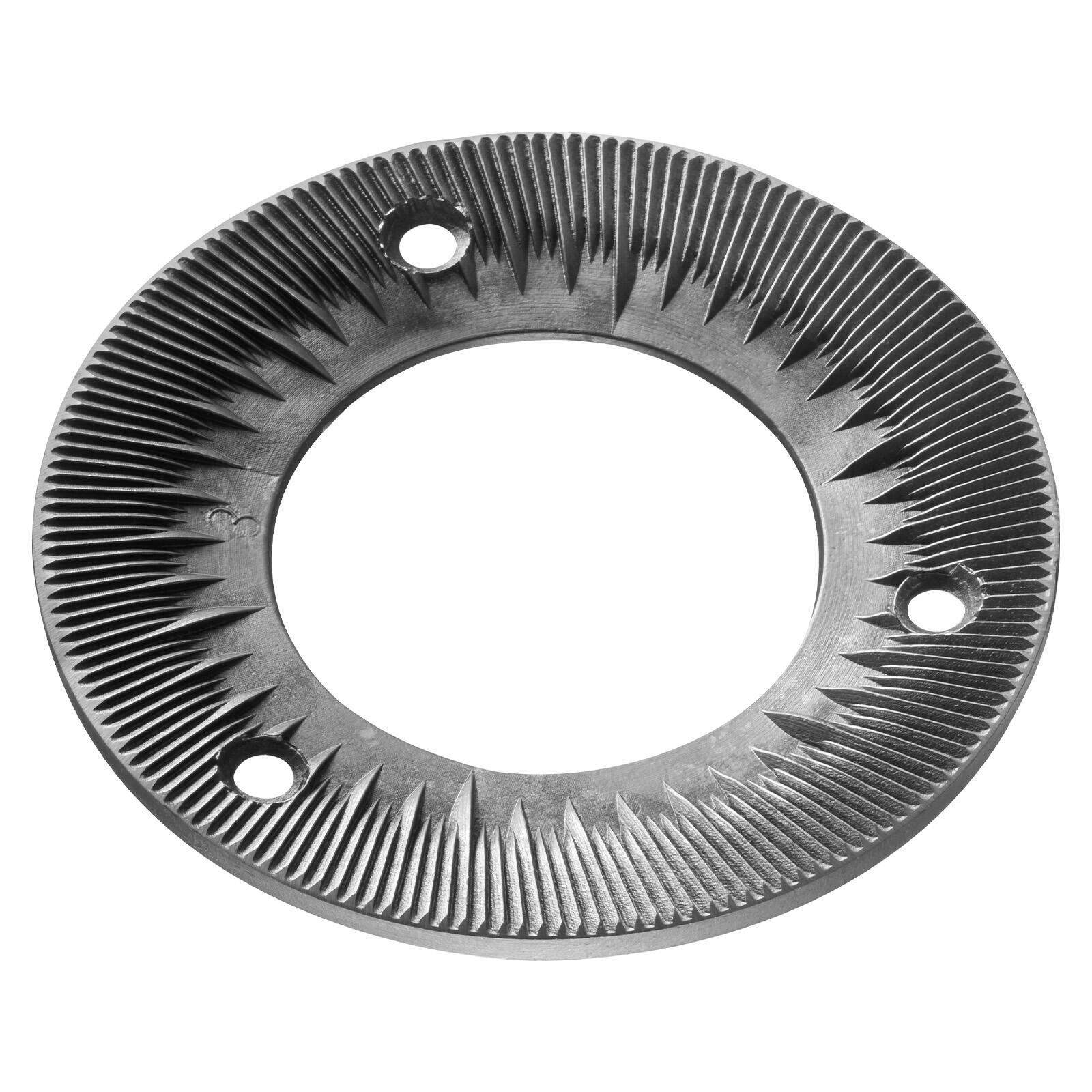 Alt View 5. VEVOR - 2PCS Grinding Sheets for Electric Grain Mill Grinder, Cast Iron Dry Grinding Discs, Replacement Grinding Plates - Black.