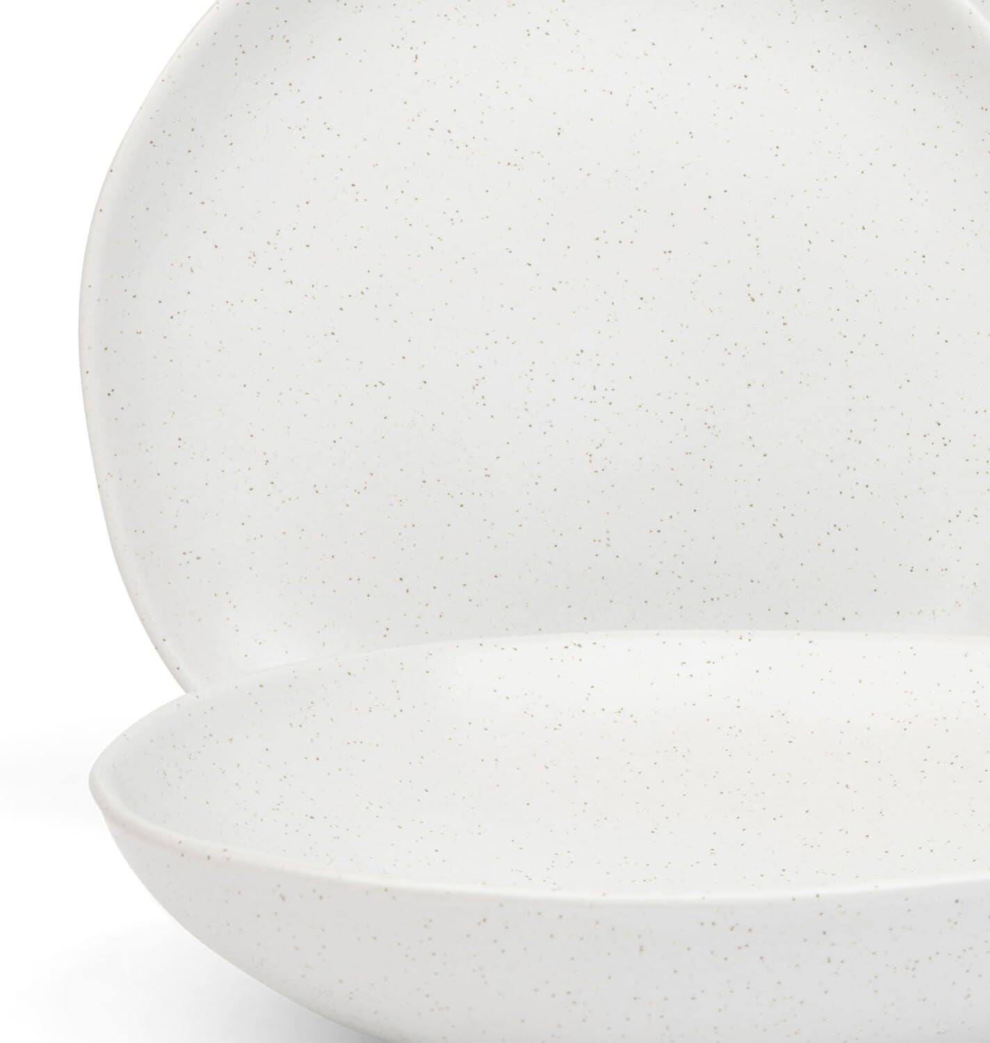 Alt View 1. Larder & Vine - 16-Piece Urban Dinnerware Set for 4, Ceramic Stoneware Made in Portugal - Millstone.