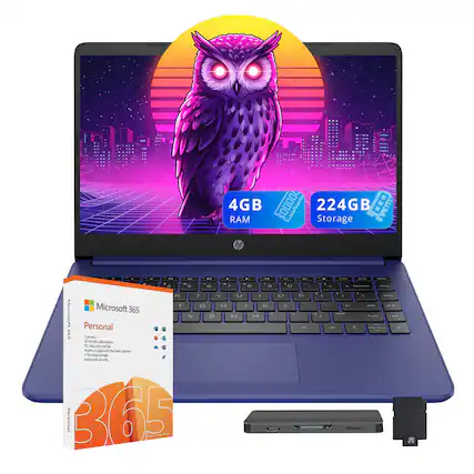 4GB RAM
224GB Storage
hp
Microsoft 365 Personal
1 person
PC, Mac and Windows 10
Premium apps with the latest updates
Advanced security
The product includes:
- Laptop
- Microsoft 365 Personal
- Power adapter