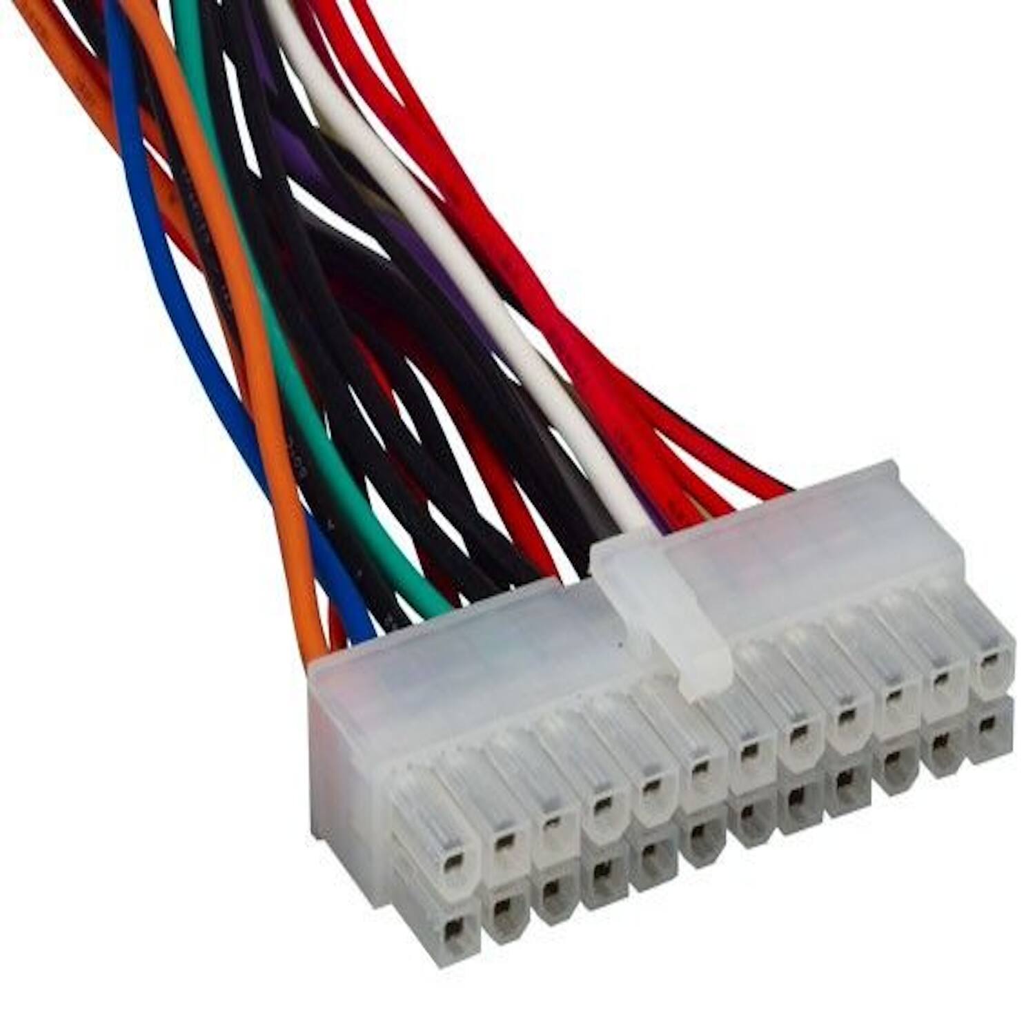 Left. Sanoxy - 6" ATX 20-pin Male to 24-pin Female Motherboard Adapter Cable - Multi.