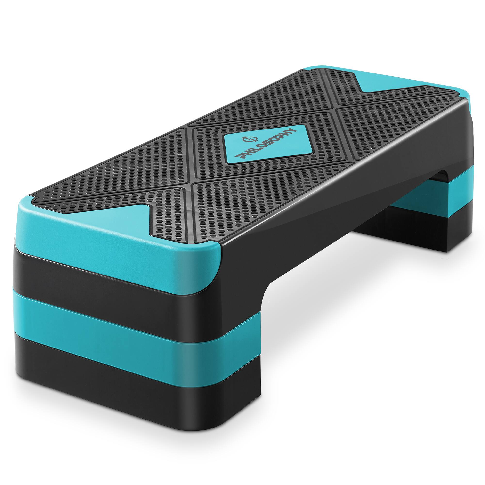 Philosophy Gym 26.5 in Aerobic Exercise Step, Adjustable Workout ...