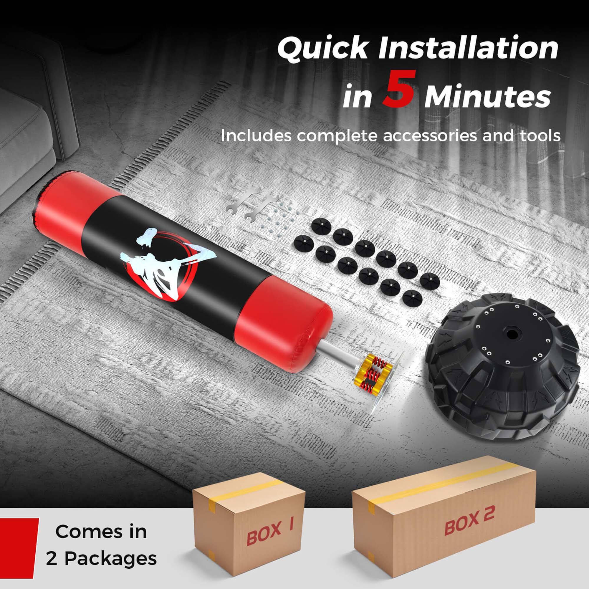 Quick Installation in 5 Minutes  
Includes complete accessories and tools  

Comes in 2 Packages  
BOX 1  
BOX 2