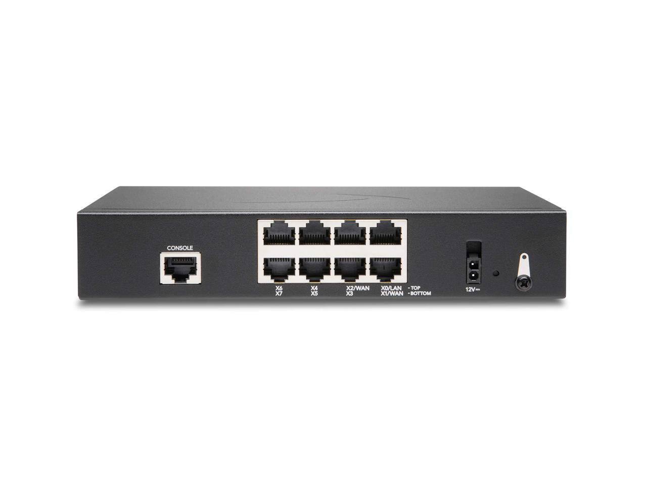 CONSOLE X6 X7 X4 X5 X2/WAN XO/LAN TOP X3 X1/WAN BOTTOM 12V-