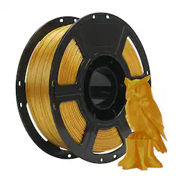 Flashforge - High Speed PETG Metalic 3D Printer Filament-1.75mm-1kg (2.2 lbs) Spool - Metalic Light Gold