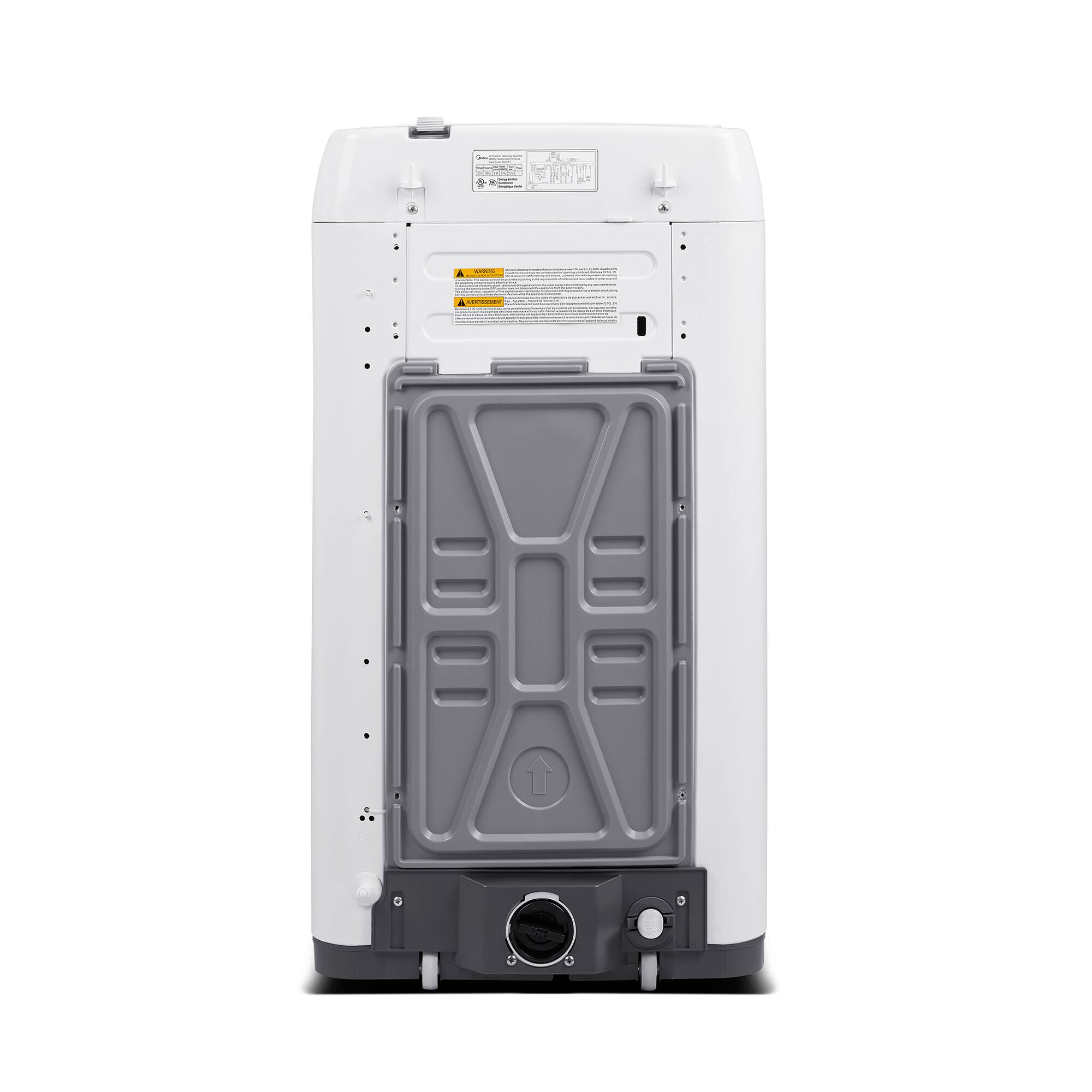 Alt View 5. Magic Chef - 0.9 cu. ft. Compact Portable Top Load Washer in White - White.