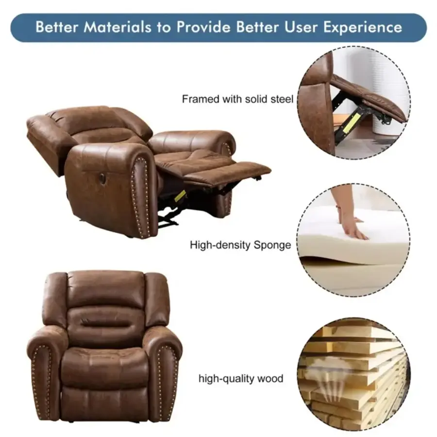 Better Materials to Provide Better User Experience: Framed with solid steel, high-density sponge, high-quality wood.