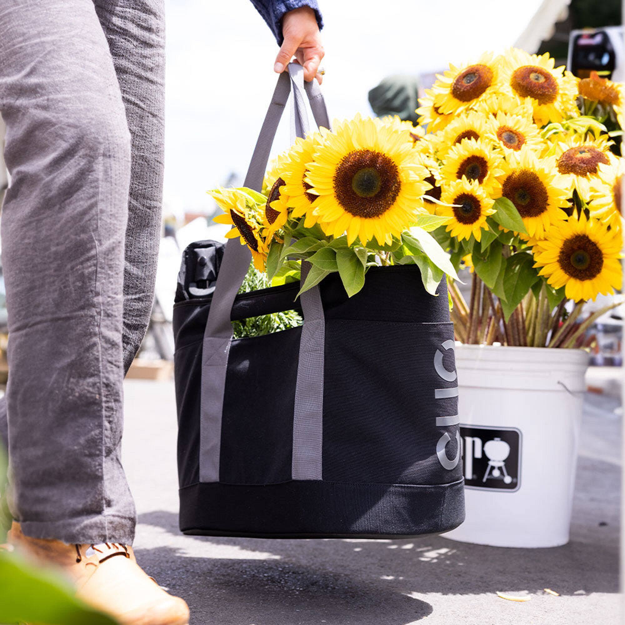 Back. CLIQ - CLIQ ToQ Tote Bag - Black Beauty.