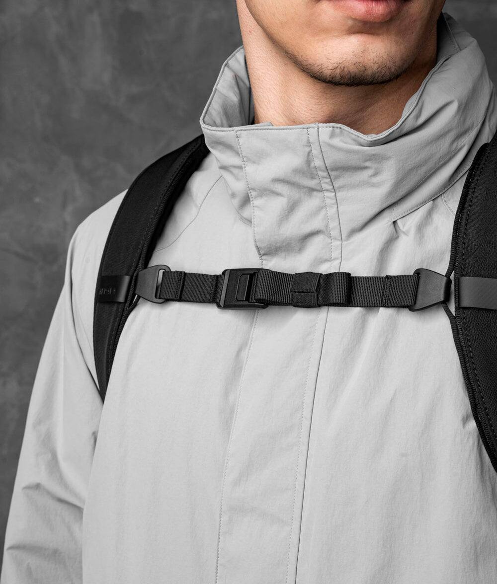 Alt View 3. ALPAKA - Metro Backpack Pro 24L Business Travel Backpack for 16-Inch Laptop with Luggage Pass-Through - Weather-Resistant - Black Axoflux 400D Ripstop Nylon.